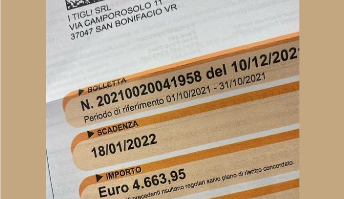 «Rincari folli, così non si va avanti». Una bolletta elettrica da 4.663 euro allarma Simone Padoan