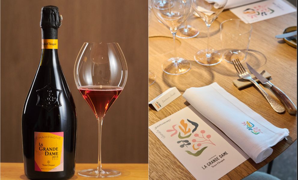 La Grande Dame Rosé 2015 di Veuve Clicquot e il menu di Roy Caceres