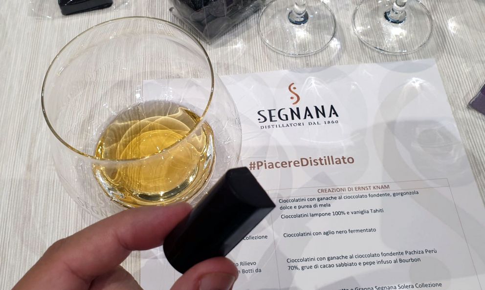 Grappa Segnana, matrimonio perfetto con il cioccolato di Knam