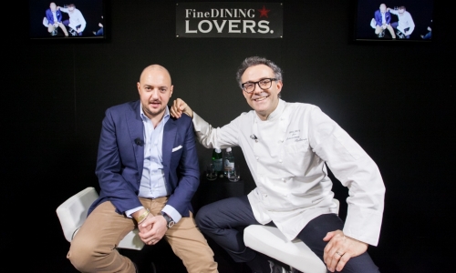Giuseppe Palmieri e Massimo Bottura. Foto di Sonia