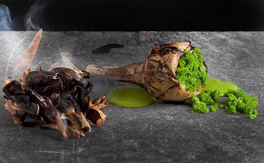 Galleria fotografica






Massimiliano Poggi, Al Cambio, Bologna

Uovo asparagi e parmigiano. Rappresenta la tradizione, non solo bolognese ma italiana. Chiaro che noi, con l'apparato di Altedo, abbiamo una fortuna che non tutte le regioni hanno: l'abbiamo in casa e di qualità assoluta! Riprendo la tradizione e trasformo le consistenze: a essere fritto non è più l'uovo ma la punta degli asparagi; il parmigiano non è più grattato ma viene reso cremoso con aggiunta di brodo di asparagi; aggiungo solo una parte di succo di asparagi crudi perché dà una notevole componente minerale amarognola. Un anticipo di primavera









Alessandro Panichi, Sotto l'Arco, Bologna

Canocchia, radicchio, bottarga e lampone. Dolce, amaro, acido e iodato (foto Bob Noto)









Isa Mazzocchi, La Palta, Borgonovo Valtidone (Piacenza)

Batarò con senape selvatica, pescegatto e pancetta. Una specie di pane schiacciato, con percentuale di polenta, ripieno di salumi piacentini (si serve soprattutto in val tidone). Piacenza in un batarò









Alberto Faccani, Magnolia, Cesenatico (Forlì-Cesena)

Triglia, amaretto, zafferano e limone. La dolcezza e la grassezza della triglia, la nota alcolica del liquore di mandorla, la profondità dello zafferano e l'aspro del limone. Un omaggio all'Italia e al Mediterraneo









Omar Casali, Marè, Cesenatico (Forlì-Cesena)

Bora Nera. Spaghettoni, inchiostro, quinto quarto di seppia, alghe e bergamotto. Materia prima, tecnica e tanto cuore per riportare nel piatto l'affascinante e profondo profumo iodato di una burrascosa giornata sul molo di Cesenatico









Fabrizio Mantovani, Fm con gusto, Faenza (Ravenna)

Patata ratta, lenticchie e caviale. E' una sintesi della mia cucina: una semplice patata con lenticchie, arricchita da un piccolo cucchiaio di caviale. Una crème fraîche allo zafferano e zest di lime. Estetica, istinto e semplicità ragionata









Massimiliano Mascia, San Domenico, Imola (Bologna)

Scampo, goletta e piselli. Amo i colori e i sapori della primavera e mi piace giocare con la contaminazione carne/pesce









Luca Marchini, L'Erba del Re, Modena

Risotto con ostriche, succo di porri, rucola e rabarbaro. E' il frutto della volontà di far coesistere la forza olfattiva del mare, proveniente dalle ostriche adagiate sulla superfice, con la pseudo-dolcezza di un risotto cremoso, la cui cottura viene fatta con un succo di porri grigliati e brasati. Giocano un ruolo di equilibrio la freschezza e asprezza del rabarbaro e il lieve amaro della rucola selvatica









Massimo Bottura, Osteria Francescana, Modena

Sometimes maillard, sometimes partrige... even bollito in civèt sauce. Ovvero, "A volte germano reale, a volte pernice... persino il bollito in salsa civet"









Irina Steccanella e Beppe Palmieri, Panino, Modena

Tortellini SuperPanna. Comprare una grande materia prima per fare un grande tortellino, e restiuire valore e qualità a un piatto della cucina domestica degenerato col tempo









Gianluca Gorini, Le Giare, Montiano (Forlì-Cesena)

Cetriolo, liquore Varnelli e uova di pesce affumicate. Note vegetali che incontrano quelle marine e affumicate per un interpretazione a 360 gradi del cetriolo, dal germoglio al fiore









Riccardo Agostini, Il Piastrino, Pennabilli (Rimini)

Animella d’agnello, latte ed estratto d’alloro. L'idea è quella di proporre un'animella inconsueta, d'agnello, senza nascondere le sue caratteristiche gustative come da tradizione ma esaltandole con il concentrato di latte di pecora per rafforzarne il gust. Vista la componente grassa, ho utilizzato l'alloro per il suo gusto amaro e la sua rinfrescante balsamicità









Terry Giacomello, Inkiostro, Parma

La pasta a modo nostro. Tagliolini tiepidi al bianco d'uovo con crema di parmigiano 36 mesi, rosso d'uovo sbattuto, caviale di tartufo e foglie di timo. E' un albume d'uovo cotto a vapore, steso come la pasta tradizionale, tagliato a mano a tagliolino, contornato da una crema di parmigiano, macchiata con un rosso d'uovo sbattuto e guarnito con foglie di timo e caviale di tartufo









Marco Parizzi, Parizzi, Parma

Consommé di buccia di patate, cipolla bruciata e ostriche con anolini di salmone. Il contrasto tra ingredienti di scarto e ingredienti pregiati, l'apparenza rassicurante di un piatto tipico con gusti completamente stravolti









Carla Aradelli, Riva, Ponte Dell'Olio (Piacenza)

Polpo, radicchio tardivo, crochetta di patate e majonese di rape rosse. Un piatto di semplicità ricercata: polpo e patate (la tradizione) e prodotti di stagione (radicchio tardivo e rapa rossa) creano un gioco di colori, radici e consistenze









Rino Duca, Il Grano di Pepe, Ravarino (Bologna)

Riso alla mandorla, gambero rosso e capperi. In Sicilia storicamente si cucinavano risi e non risotti. Nel mio piatto s'incontrano l'eleganza della mandorla, la sapidità del cappero e la profondità del gambero crudo









Matteo Salbaroli, Osteria L'Acciuga, Ravenna

Polpo arrostito, crema di topinambur e nocciole tostate. L'ho proposto al cenone e ha avuto così successo che lo riproponiamo anche l'inverno. Non solo polipo e patate









Gianni e Fulvia D'Amato, Caffè Arti e Mestieri, Reggiolo (Reggio Emilia)

Il viola della lingua. Lingua salmistrata cotta, spuma di patata viola, cavolo viola in agrodolce, polvere di lamponi disidratati









Gianpaolo Raschi, Guido, Rimini

Pancotto di pesce. Sono le mie origini marinaro-contadine, una lunga tradizione che si fonda sul concetto di recupero. Un tempo della memoria al quale sono profondamente legato e che ripercorro di continuo a bordo della mia Delorean (foto Giorgio Salvatori)









Franco Cimini, Antica Osteria del Mirasole, San Giovanni in Persiceto (Bologna)

Tagliatelle all'antico ragù di cortile. Un'antica ricetta delle campagne bolognesi che prevede l'utilizzo delle parti meno nobili degli animali da cortile (rigaglie), tra le quali creste, durelli, fegatini e ovine embrionali. Si contraddistingue per le diverse consistenze del ragù









Aurora Mazzucchelli, Marconi, Sasso Marconi (Bologna)

Il germano incontra un'acciuga. Il racconto del viaggio della migrazione germano. Lo scontro del mare con la terra e l'incontro del sapido col selvatico









Piergiorgio Parini, Povero Diavolo, Torriana (Parma)

Brasato di narce (anagramma di "carne", anche detto "l'animale che non c'è"). Il piatto rievoca alla vista e al palato l'opulenza e corposità di un brasato pur essendo composto di soli elementi vegetali: la base è un kiwi, glassato con ristretto di verdure, salse fermentate e vino rosso, spolverato con erbe balsamiche (foto Passione Gourmet)









Alberto Degl'Innocenti, Tirabusciò, Bibbiena (Arezzo)

Gnocchetti di pane verna allo scalogno, salsa di ribollita, cubetti di pane croccante al cavolo nero e cialda di Parmigiano. Un classico toscano a modo mio









Fabrizio Girasoli, Butterfly, Capannori (Lucca)

Evoluzione del gambero rosso. Da marinato a fritto, passando per padella e vapore con coincidenze di frutta e verdure, nella nebbia del  mattino. Mi piace mettere in gioco tutti i sensi del commensale, dalle consistenze cotture e sapori diversi per il palato, all'aroma diffuso per l'olfatto. La parte fritta che può essere mangiata con le mani e lo scorrere della tisana versata al momento  che coinvolge vista e udito









Andrea Mattei, Meo Modo a Borgo San Pietro, Chiusdino (Siena)

Fegatini di pollo affumicati, anguilla e ortica. La tradizione dell'entroterra toscano incontra il mare









Gaetano Trovato, Arnolfo, Colle Val D'Elsa (Siena)
Piccione: petto, coscia farcita con il suo fegato, castagne e spezie. Il piatto del cuore che evolve continuamente, dall’inizio negli anni Ottanta, quando si preparava lardellato ripieno di funghi e servito con le cipolle caramellate, fino ad oggi, in veste rinnovata con abbinamenti di stagione in stagione per esaltare il gusto









Peter Brunel, Borgo San Jacopo, Firenze

Il mio orto toscano (che passa in vaso l'inverno). La mia interpretazione gioca su: 1. vaso fiori e germogli eduli; 2. cramble di tartufo e pre.ona di tartufo ghiacciato; 3. terra di olive e cioccolato con spugna di nocciole, asparagi liofilizzati; 4. spuma di yogurt e rafano con ortaggi semi disidratati. Nel piatto: patata pietrificata con maionesi al carbone e levistico. E' il mio ricordo che va agli ortaggi, che verso la fine dell'autunno nell'orto perdono idratazione, da lì l'idea di inserirli in vaso per conservarli... in fase calante









Annie Féolde, Riccardo Monco, Alessandro Della Tommasina. Enoteca Pinchiorri, Firenze

Pici di pane con vongole veraci, crema di burrata e erba cipollina. L’aspetto interessante di questa ricetta è l’impasto dei pici: utlizziamo una pasta di pane integrale con lievitazione naturale e con la madre (la pasta ha dunque un'acidità leggera e molto saporita). Porta la pasta a una nuova dimensione sensoriale al palato. Il tutto contenuto all’interno della pasta e non fuori sotto forma di salsa









Enrico Panero, Da Vinci a Eataly, Firenze

Risotto al latte e acciughe, animelle al marsala e polveri di cipolla e limone. E' un primo piatto che riprende le mie origini piemontesi: fa parte anche del menu degustazione "Un piemontese in Toscana" a ricordare la tradizione di cuocere il riso nel latte come base per dolci o come pasto povero serale: Il riso si presenta con la dolcezza del latte che si concentra durante la cottura compensata dalla sapidità delle acciughe. A completare animelle sfumate al Marsala secco, l'acidità della polvere di limone e la polvere di cipolla a riprendere il classico fondo usato per risotti ma che mantiene tutta la sua freschezza. Un piatto ricco, che unisce consuetudini piemontesi per il riso e toscane per l'utilizzo di frattaglie









Simone Cipriani, già chef del Santo Graal, Firenze

Lasagna 2D. Due tele sottilissime di pomodoro disidratato con all’interno uno strato di pasta all’uovo, salsa mornay e ragù. Fuori sono leggermente bruciate con il cannello e gratinate con parmigiano. Due millimetri in cui si trova tutta l’Italia, concentrata e bidimensionale. Può essere presentata sia in orizzontale che in verticale, ad esempio messa al muro come se fosse un quadro, staccata e presentata a tavola









Vito Mollica, Il Palagio del Four Seasons, Firenze

Sedano carota cipolla farciti con parfait di fagiano salsa di mandorle e aglio dolce. Sono gli ingredienti a, b e c ‎della nostra cucina ma mai protagonisti in un piatto. Durante la preparazione di un consommé di fagiano, ho pensato con i ragazzi che sarebbe stato un reato buttare via in quanto era gustosissimo. L'abbiamo farcito creando un‎ piatto di recupero di una piacevole complessità gustativa









Marco Stabile, Ora d'Aria, Firenze

Se un meteorite cadesse in Toscana: visione universale della bruschetta. (e la giusta continuazione sarebbe: "raccoglierebbe tantissimi sapori incredibili"). Si tratta di un modo particolare (con visione dall'universo) di interpretare la bruschetta toscana, con fagioli, cavolo nero e olio toscano. Questo perché si parla molto di universo, di visitare altri pianeti, di catastrofi con arrivo di asteroidi, meteoriti, o addirittura di pianeti occulti con rotta di impatto verso la terra... Questo piatto è in tema ma smorza decisamente le preoccupazioni.






