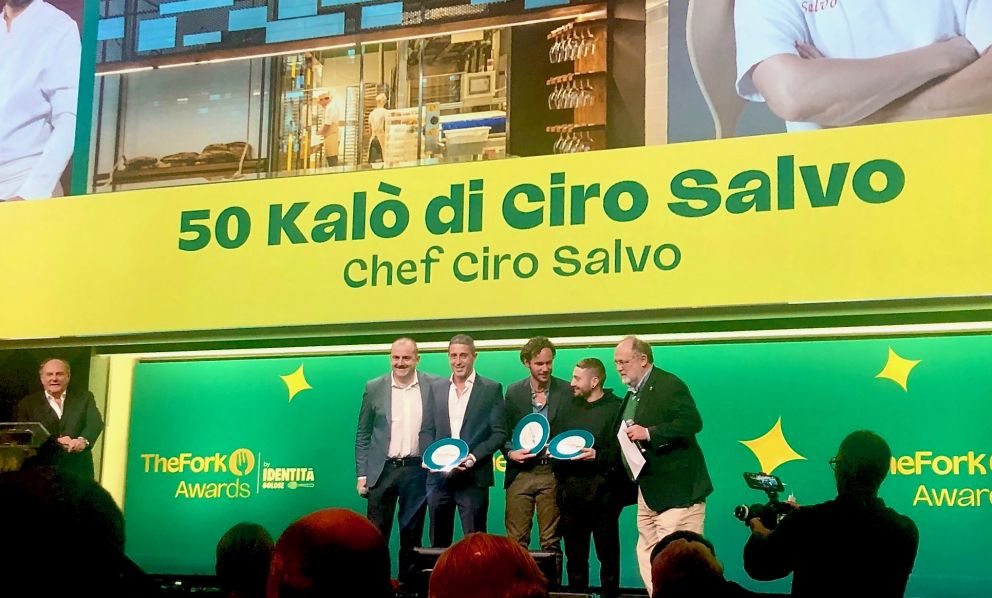 TheFork Awards 2023: 50 Kalò di Ciro Salvo vince il People's Choice Award