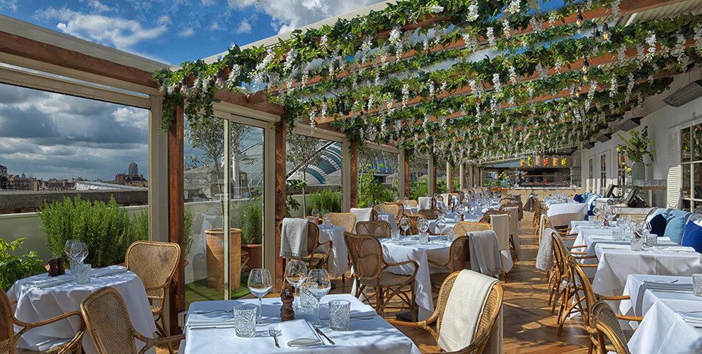Il rooftop di Selfridges a Londra, che ospita il ristorante alto, sede della serata speciale Viaggio in Italia
