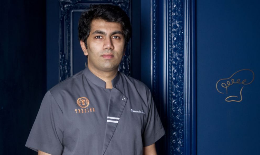 Himanshu Saini, 34, from New Delhi in India, chef at Trèsind Studio, Indian fine dining restaurant in Dubai 
