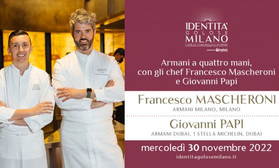 Armani a quattro mani: volo diretto Milano-Dubai con la cucina di Francesco Mascheroni e Giovanni Papi
