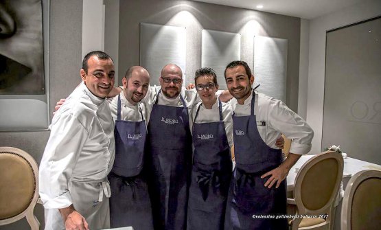 Alcuni dei protagonisti della serata: da sinistra Vincenzo ButticÃ¨, Luca Mauri, Andrea Alfieri, Roberta Zulian e Salvatore ButticÃ¨Â (foto Valentina Galimberti Ballarin) 