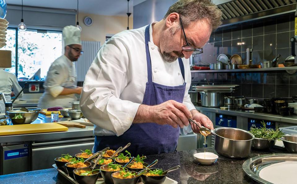 Paolo Lopriore, chef del ristorante Il Portico di Appiano Gentile (Como)
