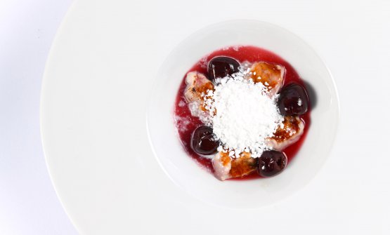 Enrico Mazzaroni e un dessert a base di cervello d'agnello