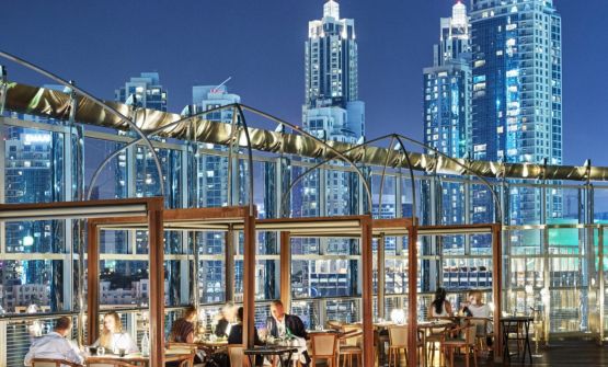 La terrazza del ristorante Armani al Burj Khalifa
