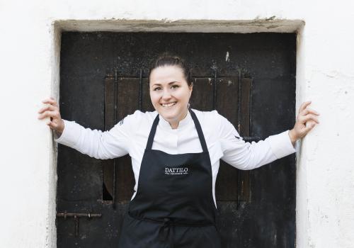 Caterina Ceraudo, chef del ristorante Dattilo di Strongoli (Crotone), premiata da Riso Buono
