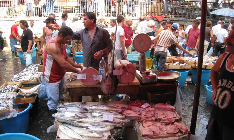 A Piscaria, mercato del pesce di Catania
