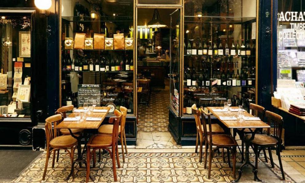 Racines, ristorante italiano nel caratteristico Passage des Panoramas, Parigi
