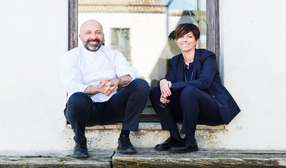 Niko e Cristana Romito, fratello e sorella, responsabili di cucina e sala del ristorante Reale Casadonna a Castel di Sangro (L'Aquila), 3 stelle Michelin

