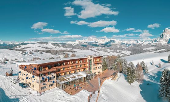 Sull'Alpe di Siusi, a 2020m d’altezza, esiste un resort 100 vegano