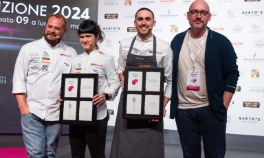 Alla fine della doppia masterclass, la foto di gruppo: da sinistra, Francesco Brutto, Chiara Pavan, Davide Guidara e Carlo Passera, che ha condotto la lezione
(Tutte le foto sono di Brambilla / Serrani)
