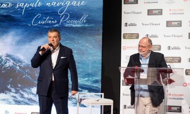 Claudio Ceroni e Paolo Marchi sul palco di Identità Milano 2022. Foto Brambilla-Serrani
