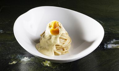 ORO MIO: Spaghetti con emulsione di bottarga di muggine di Nello Barbieri
