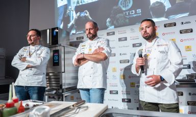 Il tema del Futuro al centro della lezione di Roberto Campitelli (Osteria Monteverde, Roma), Francesco Pompetti (Impastatori Pompetti, Roseto degli Abruzzi) ed Errico Recanati (Andreina, Loreto). Al loro fianco, Birra del Borgo
