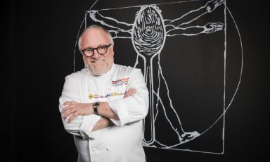Antonello Colonna, gran chef romano, ospite questa sera e domani sera a Identità Milano in un quattro mani con Andrea Ribaldone
