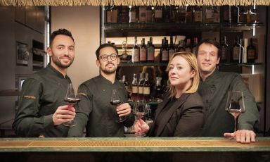 Da sinistra: Fabio Cattoni, Langosteria Café, Jacopo Tosi, Langosteria, Valentina Bertini, Alessio Federico, Langosteria Bistrot
