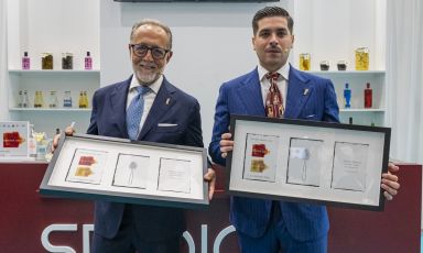Salvatore Calabrese e Federico Pavan, alla fine della loro masterclass, fotografati da Brambilla/Serrani
