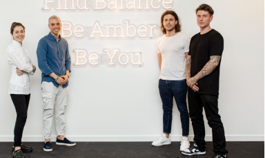 Cecilia Montano, Filippo Bottura, Marco Farina e Benjamin Mascolo di Amber, via Sibilla Aleramo 60, Modena
