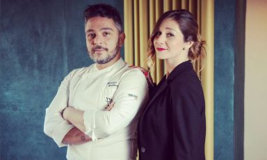 Salvatore Avallone e Federica Gatto, chef e maître-sommelie di Cetaria a Baronissi (Salerno)
