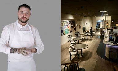 Andrea Selvaggini, 29 anni da Tarquinia (Viterbo). Da ottobre 2022 è chef di Savage a Oslo, in Norvegia, 1 stella Michelin 7 mesi dopo l'apertura
