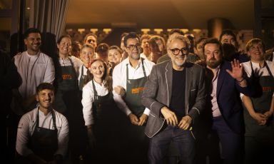 Foto di gruppo a Casa Maria Luigia, Modena, in chi