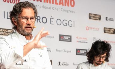 Carlo Cracco e Luca Sacchi, co-autori della lezione di apertura della seconda giornata di Identità Milano, domenica 29 gennaio, ore 10.40
