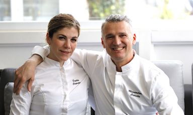Dalila e Massimiliano Capretta, anime del ristorante Arca, da 2 anni traslocato da Alba Adriatica a San Benedetto del Tronto
