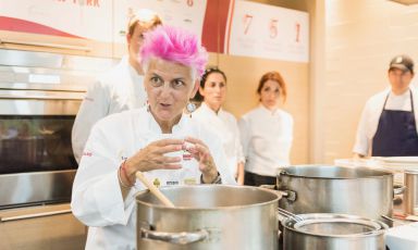 Cristina Bowerman, ieri per la prima volta alla Scuola di Eataly Flatiron, New York (foto Brambilla/Serrani)
