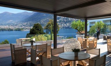 The View Hotel a Lugano: vista panoramica, cucina di prospettiva