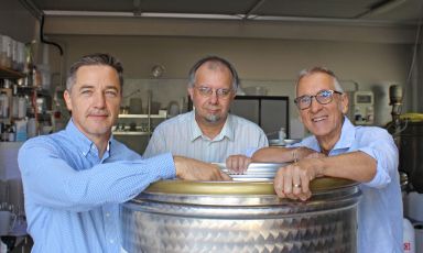 Gabriele Bot,&nbsp;Stefano Da Ros&nbsp;Werther Zuliani, soci della&nbsp;Liquoreria Friulana di Spilimbergo (Pordenone)
