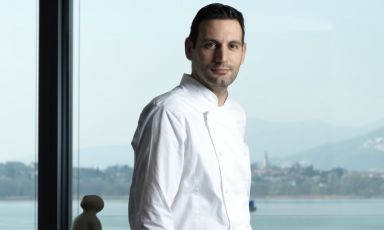 Emanuele Petrosino, 36 anni, chef di Bianca sul Lago a Oggiono (Lecco), una stella Michelin
