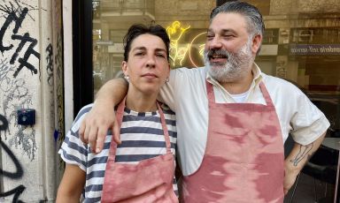 Caterina e Vladimiro Poma, sala e cucina di Sorelle Poma, via Porpora 154, Milano. Stasera festa inaugurale, primo servizio mercoled&igrave; 8 luglio 2026
