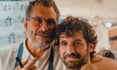 Juan Pablo Clerici e Matias Perdomo, insieme alle celebrazioni del trentennale di Cafè Misterio, Montevideo, Uruguay
