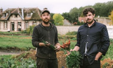 Shaun Kelly e James Henry di Le Doyenné, rue Saint-Antoine 5, Saint-Vrain, Francia (foto Joann Pai/New York Times)
