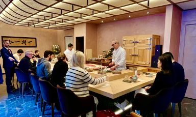 Il sushi banco di Matsu a Milano
