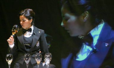 Nicoletta Gargiulo, sommelier e restaurant manager del ristorante La Serra dell'hotel Agavi di Positano (Salerno)
