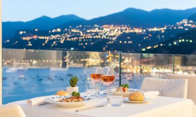 Vista spettacolare all'Oltremare dell'hotel Due Torri di Maiori (Salerno)
