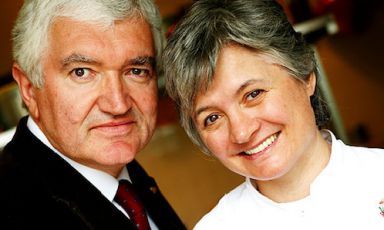 Antonio and Nadia Santini, husband and wife since 