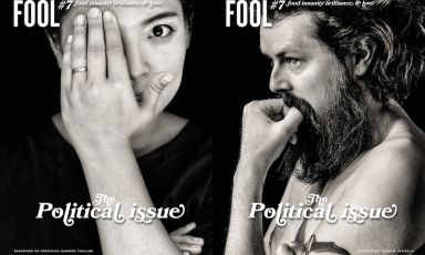 The two covers of Fool magazine #7, published in a double version: the cover with Bo Songvisava of Bo.lan in Bangkok and the one with Aaron Turner of Igni, Australia. Published in Sweden, written in English, you can order it online for 23.59 euros (limited edition, 3,000 copies)
