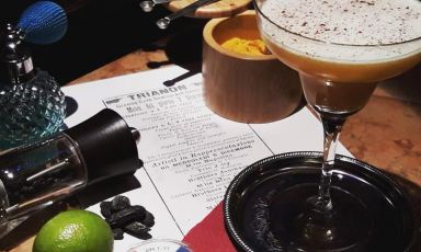Una delle creazioni di Marco Arduino al Mayday Club, cocktail bar a Firenze

