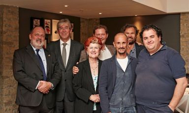 In one unique photo, all the protagonists of Stelle di Stelle: left to right, Paolo Marchi, Michael Ward of Harrods, Annie Féolde, Chicco Cerea, Enrico Crippa, Carlo Cracco and Gennaro Esposito. The latter will be the one to run The Winery, inside the most prestigious department store in London, during this month of November