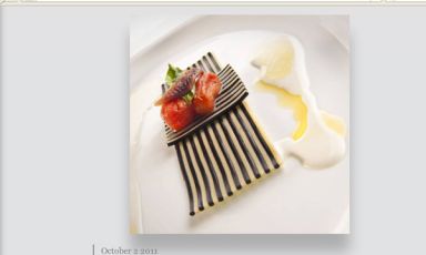 La Pasta Margherita, una preparazione di Davide Scabin, chef e titolare del Combal.zero a Rivoli vicino Torino, foto scelta dal supplemento How to spend it del Financial Times per illustrare il servizio sulla terza edizione di Identità London.