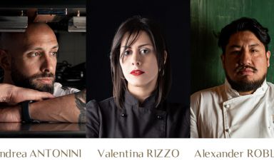 Alexander Robles del ristorante Azotea a Torino, Andrea Antonini dell’Imàgo all’Hotel Hassler di Roma e Valentina Rizzo della Farmacia dei Sani a Ruffano (Lecce) saranno i protagonisti della cena speciale Acqua Panna: l'equilibrio nel piatto, in programma il prossimo 13 settembre a Identità Golose Milano, in Via Romagnosi

Per prenotare cliccare qui
