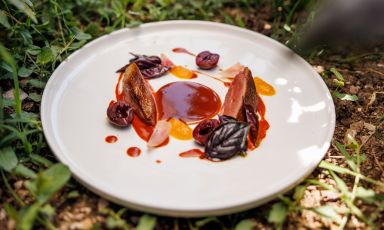 Il Piccione di Capodacqua di Giulio Gigli, chef del ristorante Une a Foligno, Perugia
