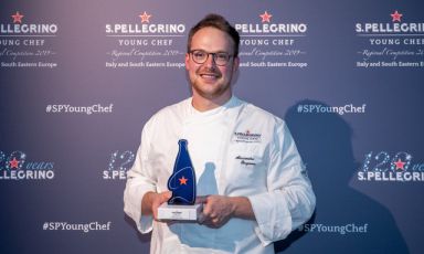 Il vincitore della Finale Regionale Italia e Sud Est Europa di S.Pellegrino Young Chef, Alessandro Bergamo
