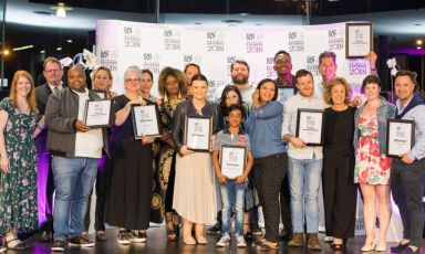 Foto di gruppo dei vincitori degli Eat Out Awards 2018 in Sudafrica
